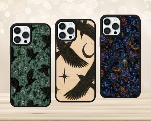 Custodia telefono gothic raven - telefono,