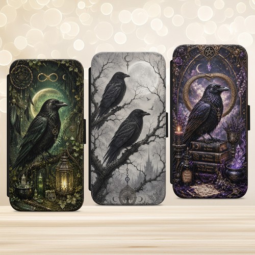 Custodia telefono raven crow - custodia,